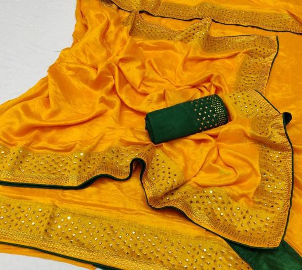 Juhi Collection Embellished Assam Silk Art Silk Saree