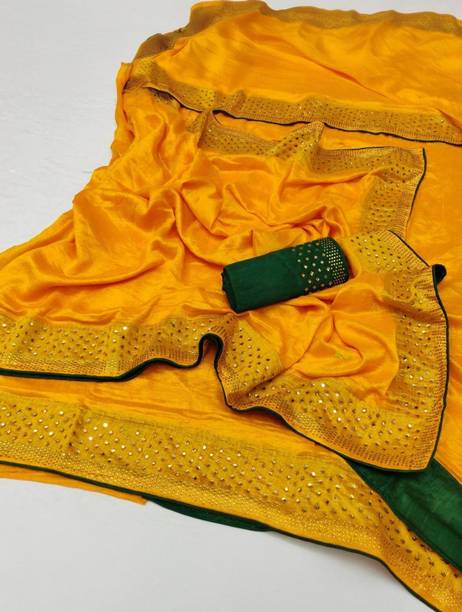 Embellished Assam Silk Art Silk Saree