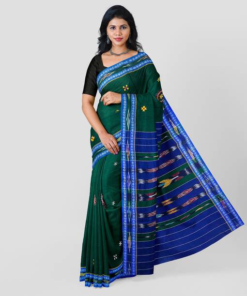 Embroidered Handloom Handloom Pure Cotton Saree