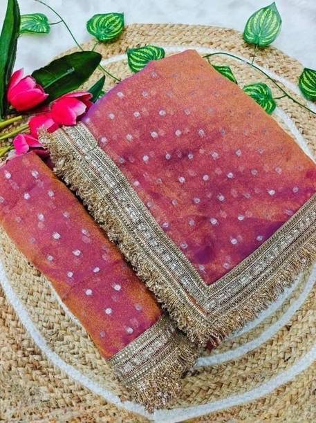 Embellished Daily Wear Silk Blend Saree