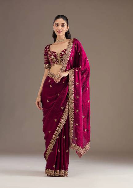 Printed Bollywood Organza, Satin Saree