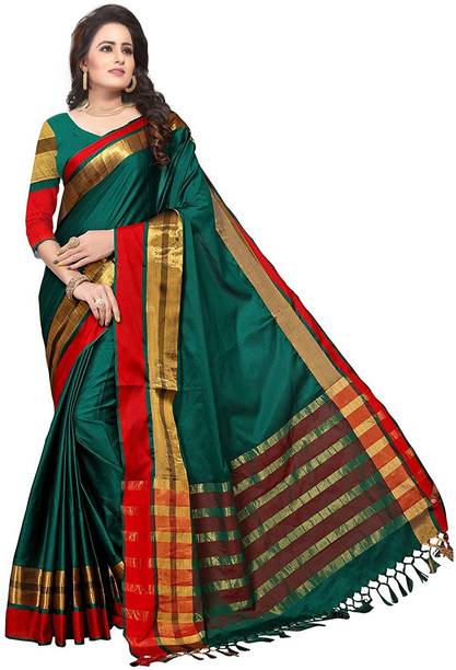 Self Design Bollywood Cotton Blend Saree