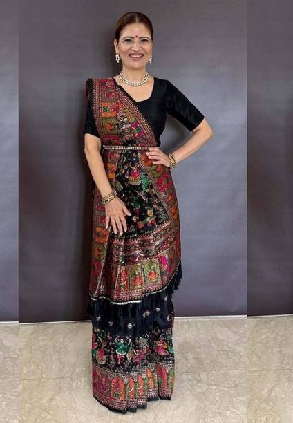 NAITRI CREATION Woven Kanjivaram Cotton Silk Saree