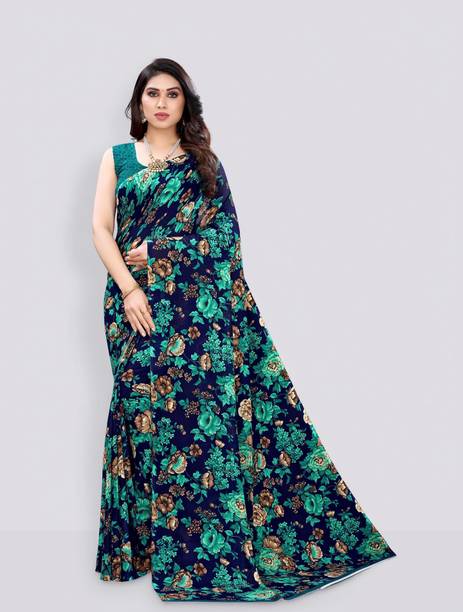 YASHIKA Printed Bollywood Georgette Saree