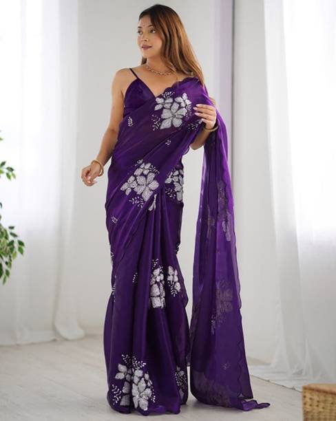 Clemira Embroidered Bollywood Jimmy choo Saree