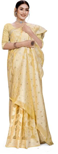 Printed Chanderi Jacquard, Pure Cotton Saree