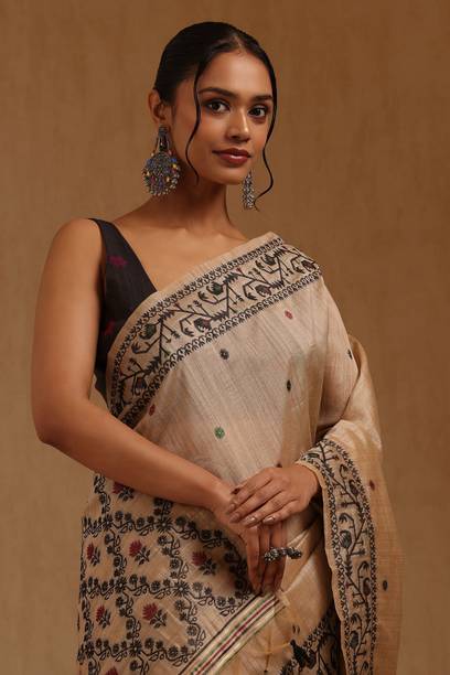 Woven, Printed Daily Wear Chanderi Saree