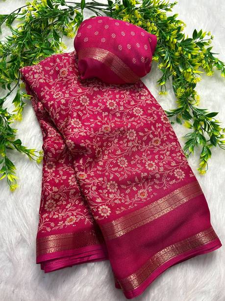Woven Banarasi Georgette Saree