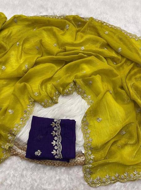 Dyed Bollywood Art Silk Saree