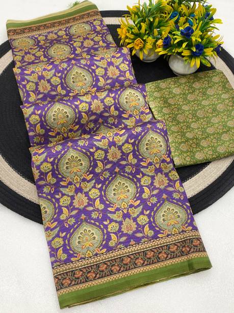 Applique Banarasi Silk Blend Saree