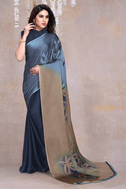MIRCHI FASHION Blocked Printed Bollywood Chiffon Saree