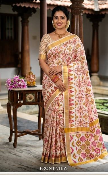 Woven Handloom Cotton Silk Saree