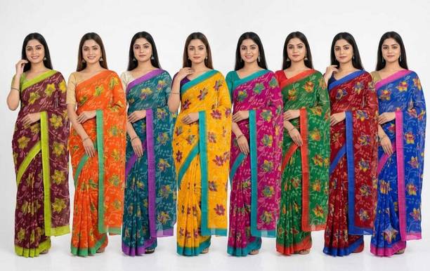 Floral Print Daily Wear Art Silk Saree