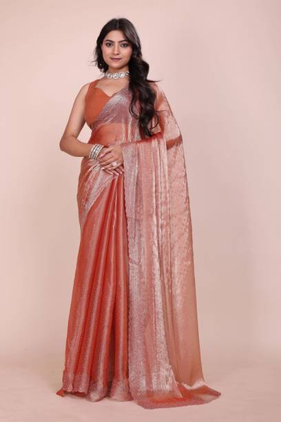 JS Clothing Mart Embellished Bollywood Jimmy choo Saree