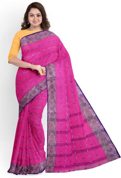 Hand Painted Handloom Pure Cotton Saree Price in India