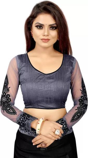 riddhisa fashion Embroidered Bollywood Net Saree - Image 3