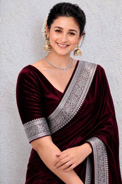 Woven, Embellished, Self Design Banarasi Satin Saree
