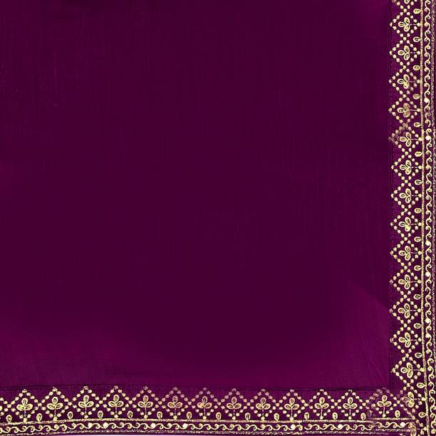 Vivan Fab Embroidered Banarasi Pure Silk, Art Silk Saree - Image 7