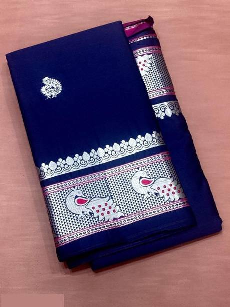 Woven Kanjivaram Jacquard, Cotton Silk Saree