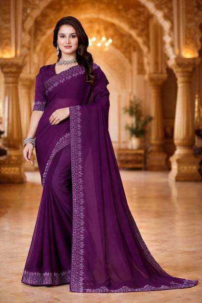 Jay Bajrang Fashion Embroidered Daily Wear Art Silk Saree