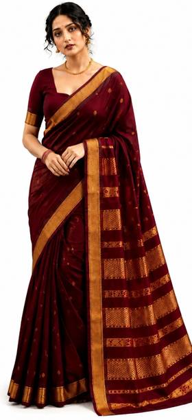 Temple Border Banarasi Art Silk Saree