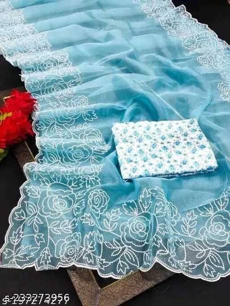 Sky Blue Airy Drape Handloom Saree