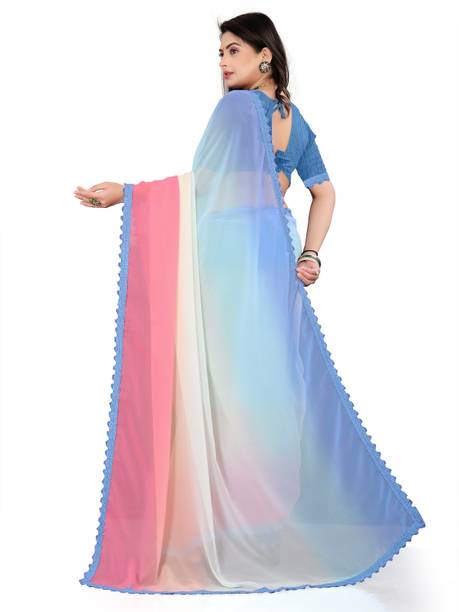 fashion Day Self Design Bollywood Georgette Saree - Image 3
