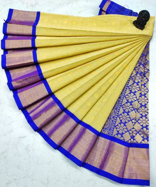 Woven Chettinadu Silk Blend Saree Price in India