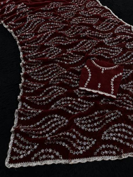 Maharlika Embellished Bollywood Satin Saree