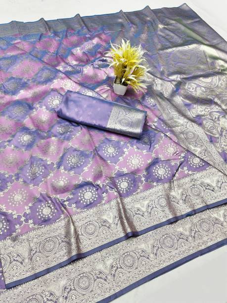 Woven Banarasi Art Silk, Silk Blend Saree