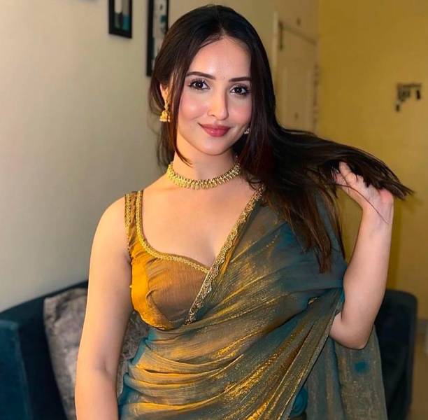 HouseOfCommon Self Design, Embellished Bollywood Jimmy choo Saree