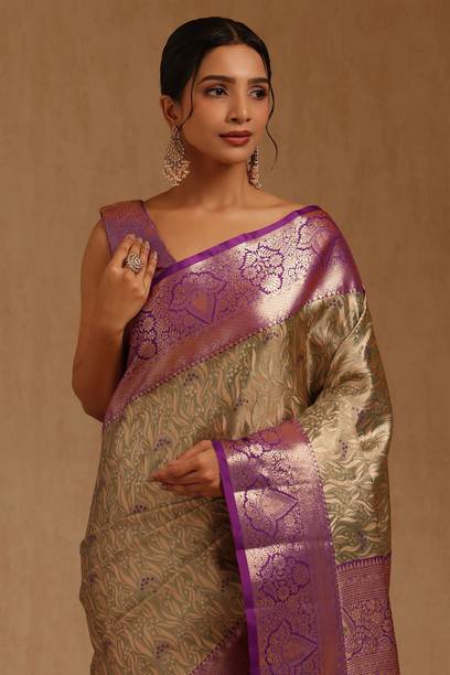 Printed Daily Wear Silk Blend Saree