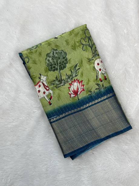 Sita Animal Print Bollywood Silk Blend, Art Silk Saree