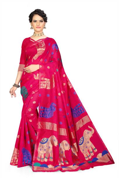 Woven Jamdani Pure Cotton Saree