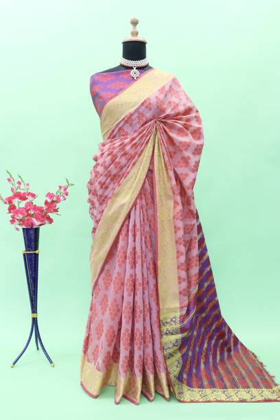 Gajal Self Design Kanjivaram Pure Cotton, Cotton Silk Saree