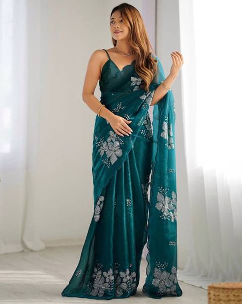 Clemira Embroidered Bollywood Jimmy choo Saree