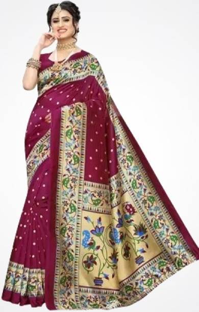 Printed Mysore Pure Silk Saree