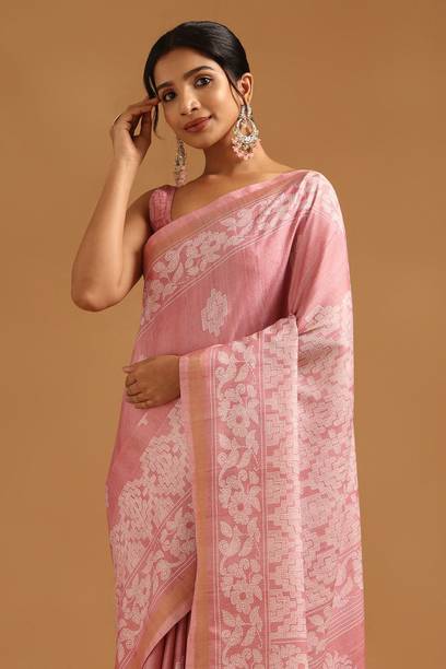 Printed Bollywood Art Silk Saree