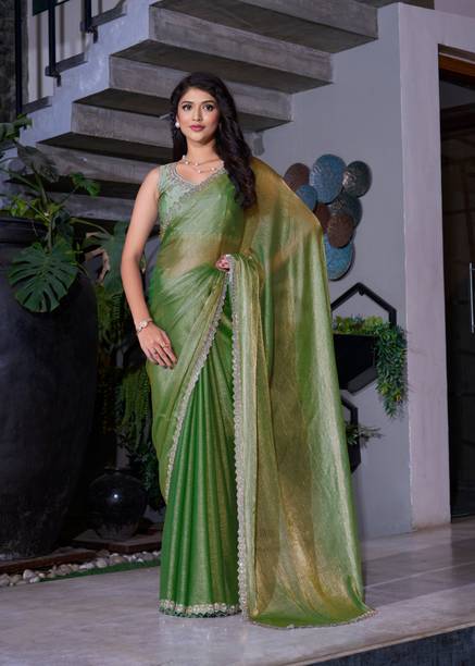Embellished Bollywood Pure Silk, Tussar Silk Saree