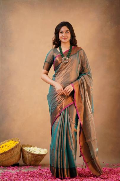 Woven Daily Wear Tissue Saree