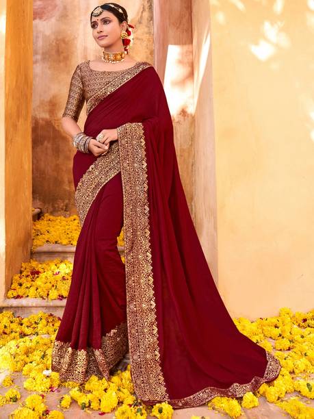 Embellished Bollywood Art Silk Saree