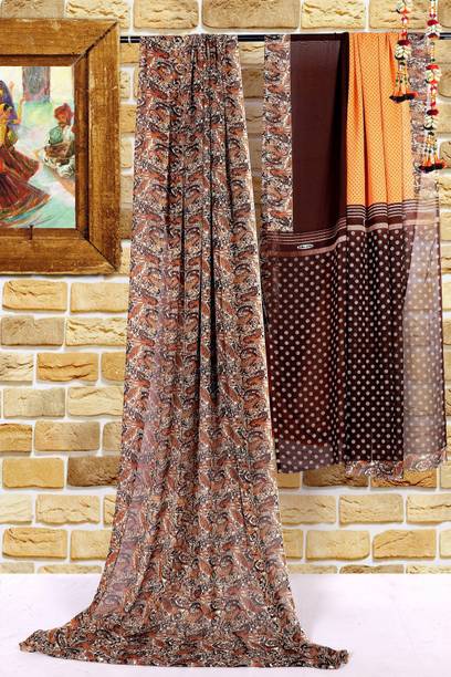 Digital Print Bollywood Chiffon Saree