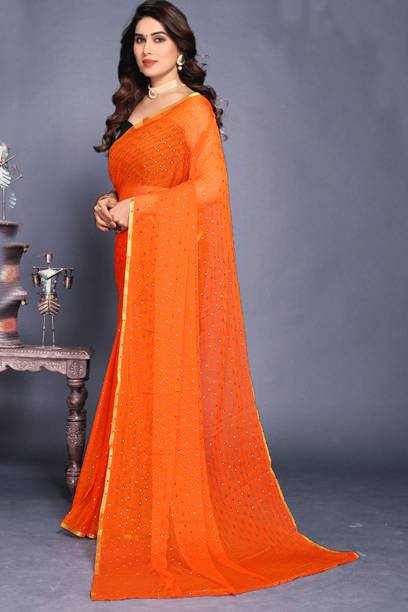 REDFISH Printed Daily Wear Chiffon Saree - Image 5