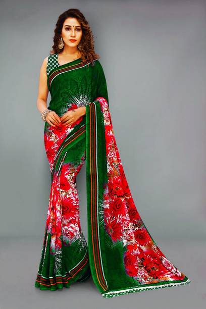 Printed Bollywood Cotton Silk Saree