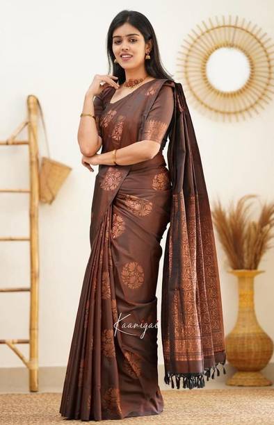 Embroidered Banarasi Jacquard Saree