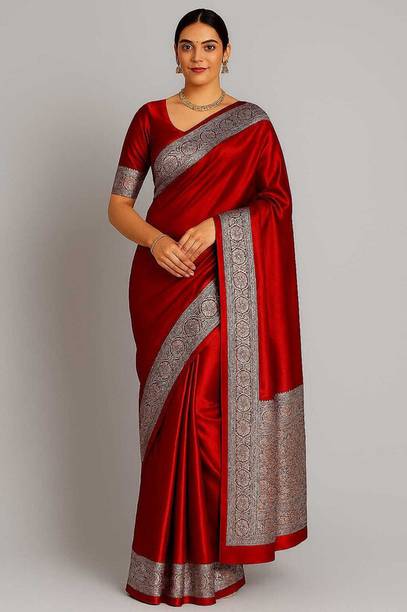 Sabyasachi Woven Banarasi Satin Saree