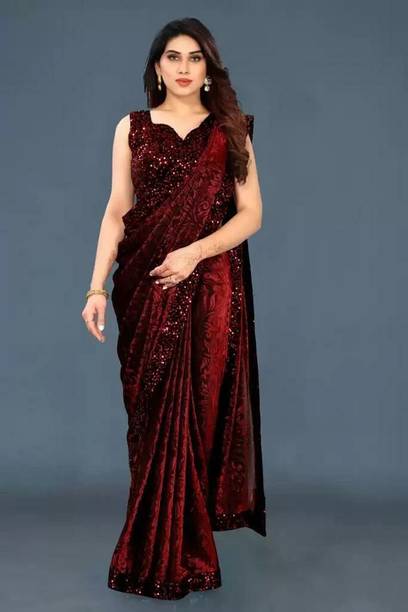 Sonali Fashion Embellished Bollywood Lycra Blend Saree