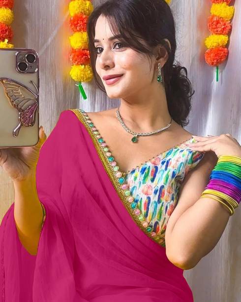 RoyalStittch Printed Daily Wear Cotton Silk Saree