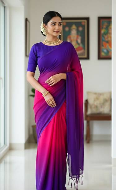 Ombre Bollywood Georgette Saree