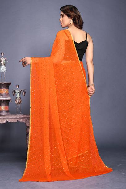 REDFISH Printed Daily Wear Chiffon Saree - Image 3